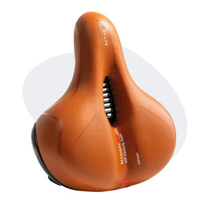 Voltano fietszadel met gelpads - bruin