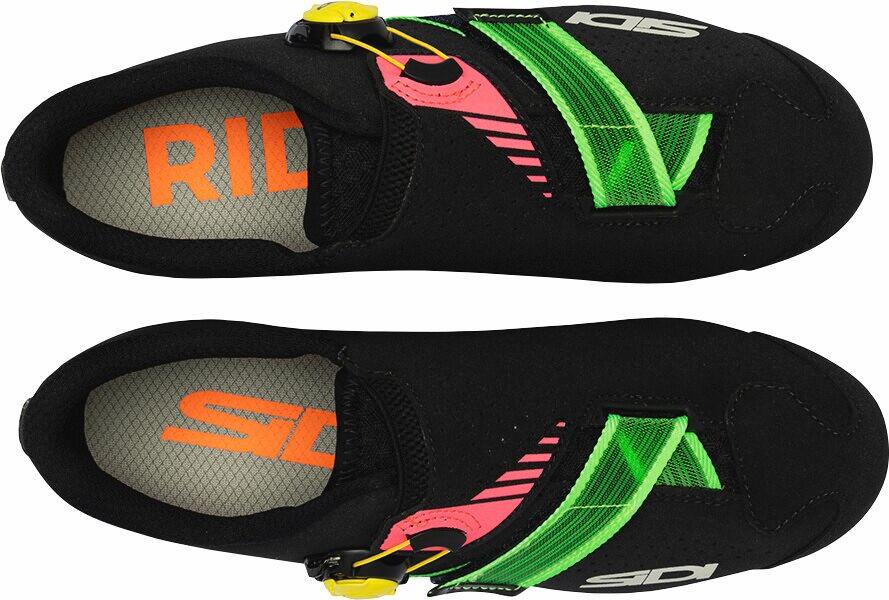 Chaussures cyclisme vélo route Aertis daim multicolore 3/6