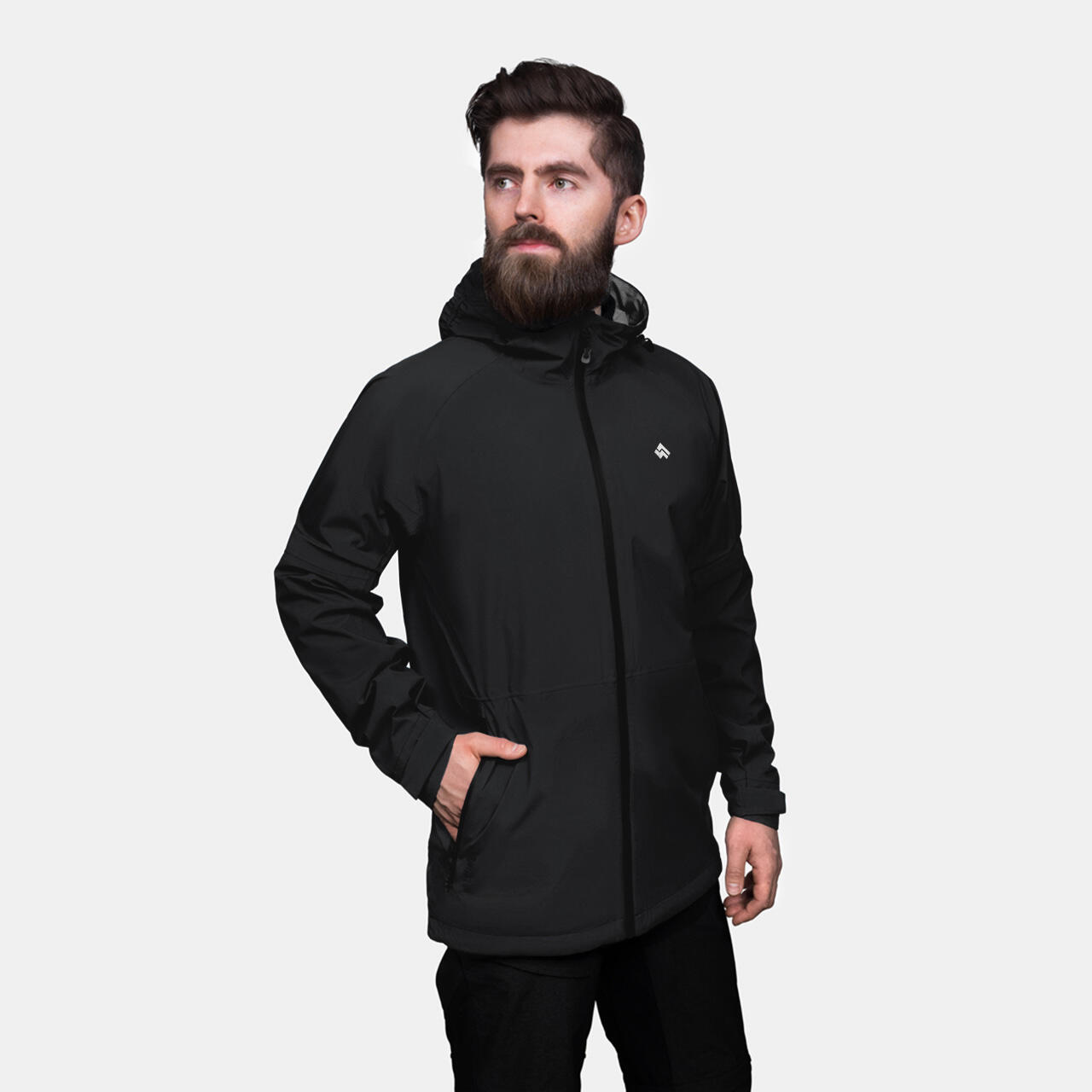 Alpinus - Veste Imperméable De Randonnée Alpinus Girdiman 20 000 Mm H2o - Homme - Coupe-pluie - Noir - Decathlon