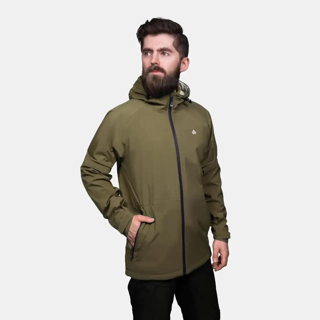 Alpinus Girdiman men's 2.5-layer rain jacket, olive.