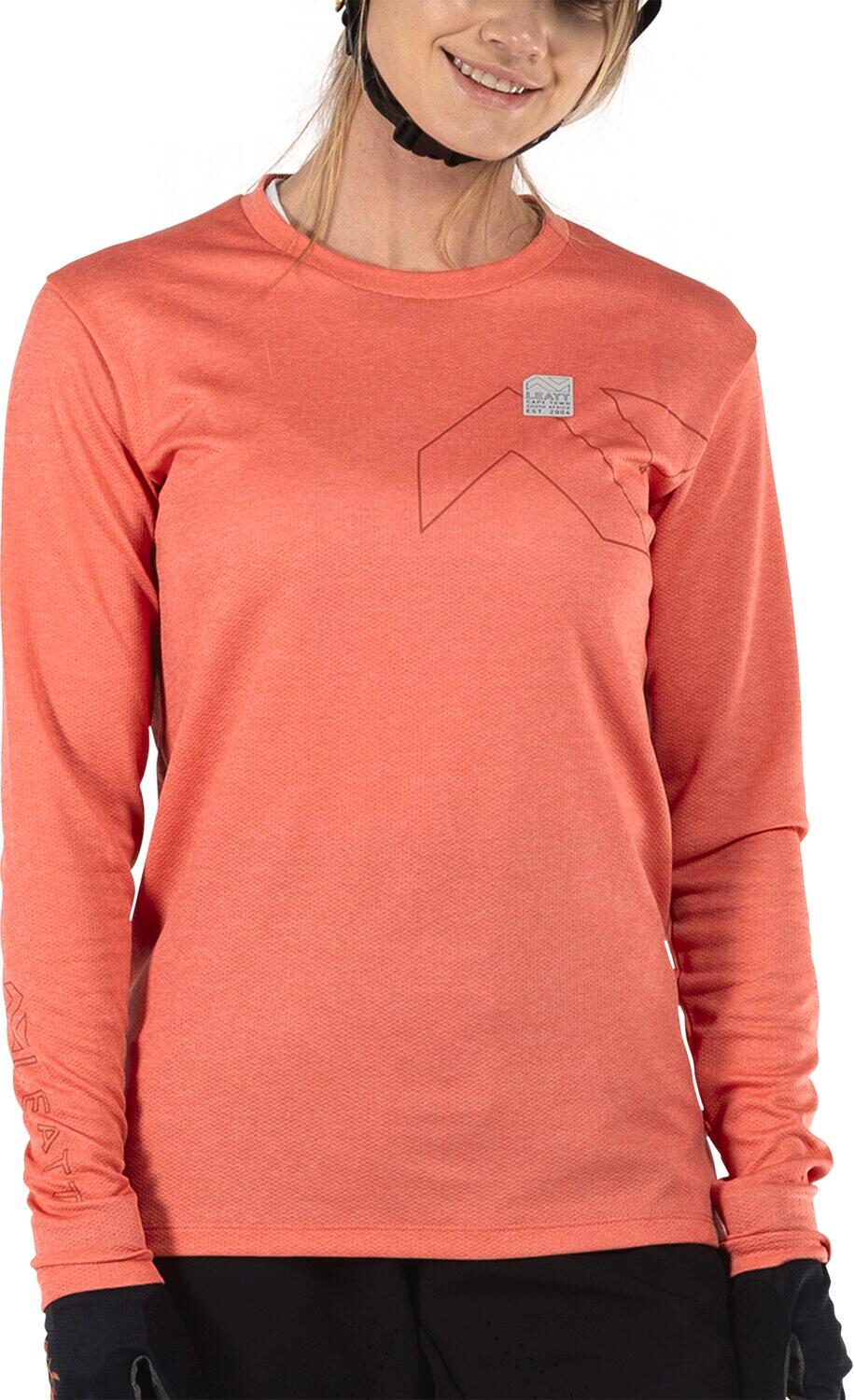 Maillot VTT Trail 3.0 manches longues en tissu léger Ice-Yarn Orange Femme 4/6