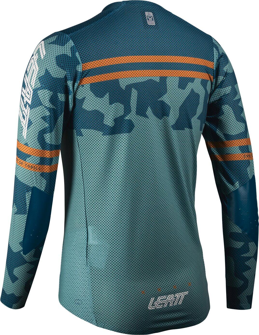 Camiseta MTB Gravity 4.0  elástica y cómoda Azul Mujer 2/8