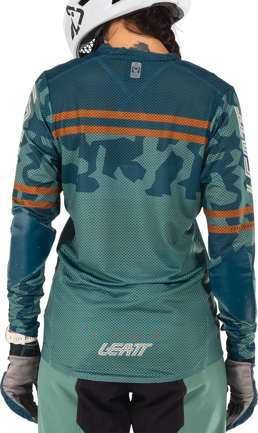 Camiseta MTB Gravity 4.0  elástica y cómoda Azul Mujer 4/8