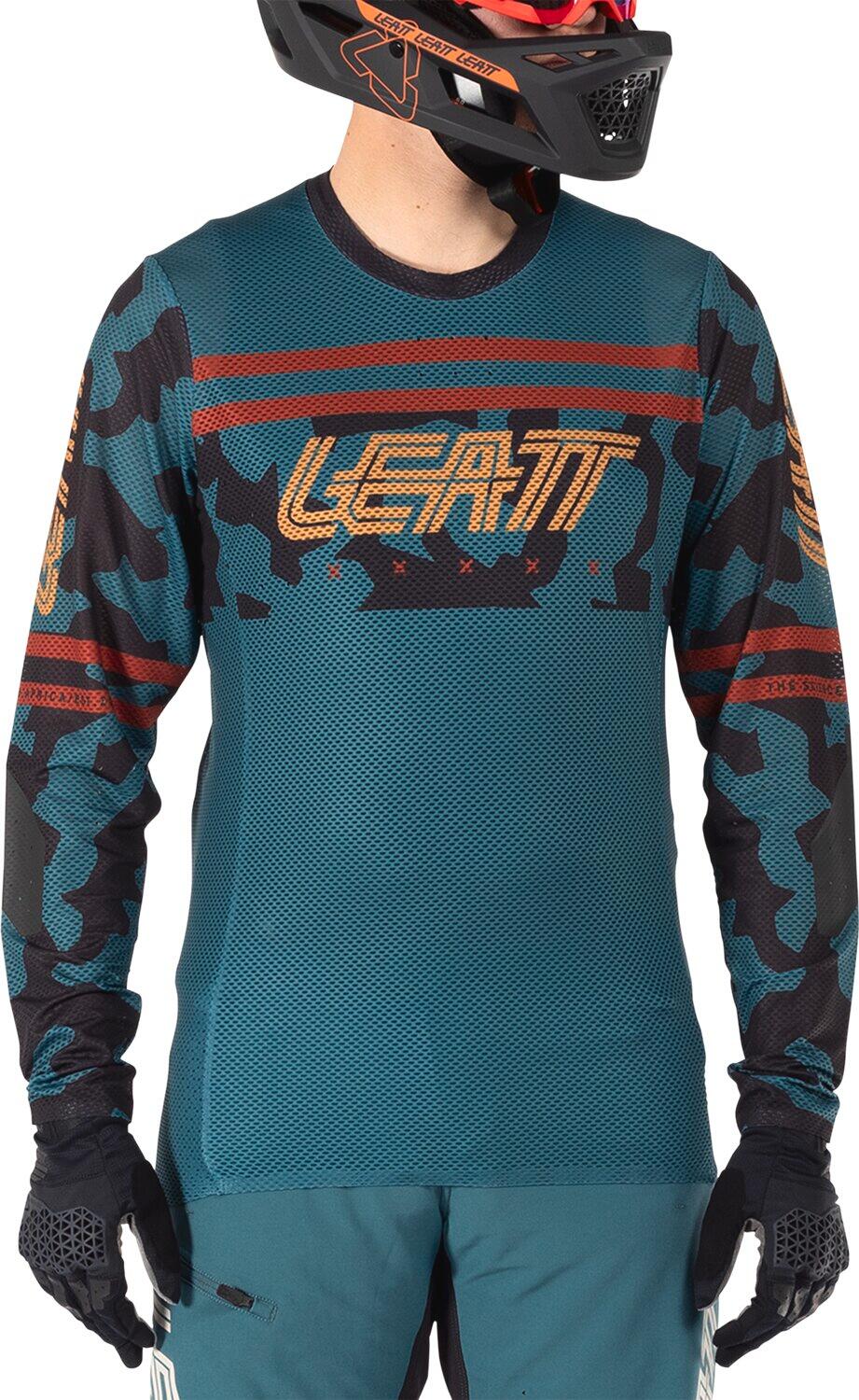 Camisola de manga comprida Leatt Gravity 4.0 Teal Green 4/8