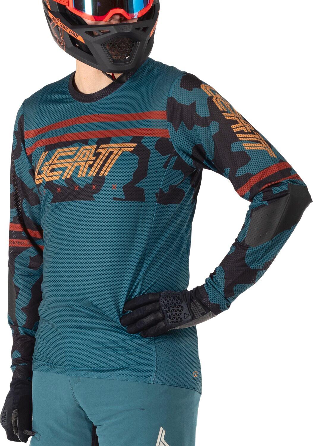 Camisola de manga comprida Leatt Gravity 4.0 Teal Green 5/8