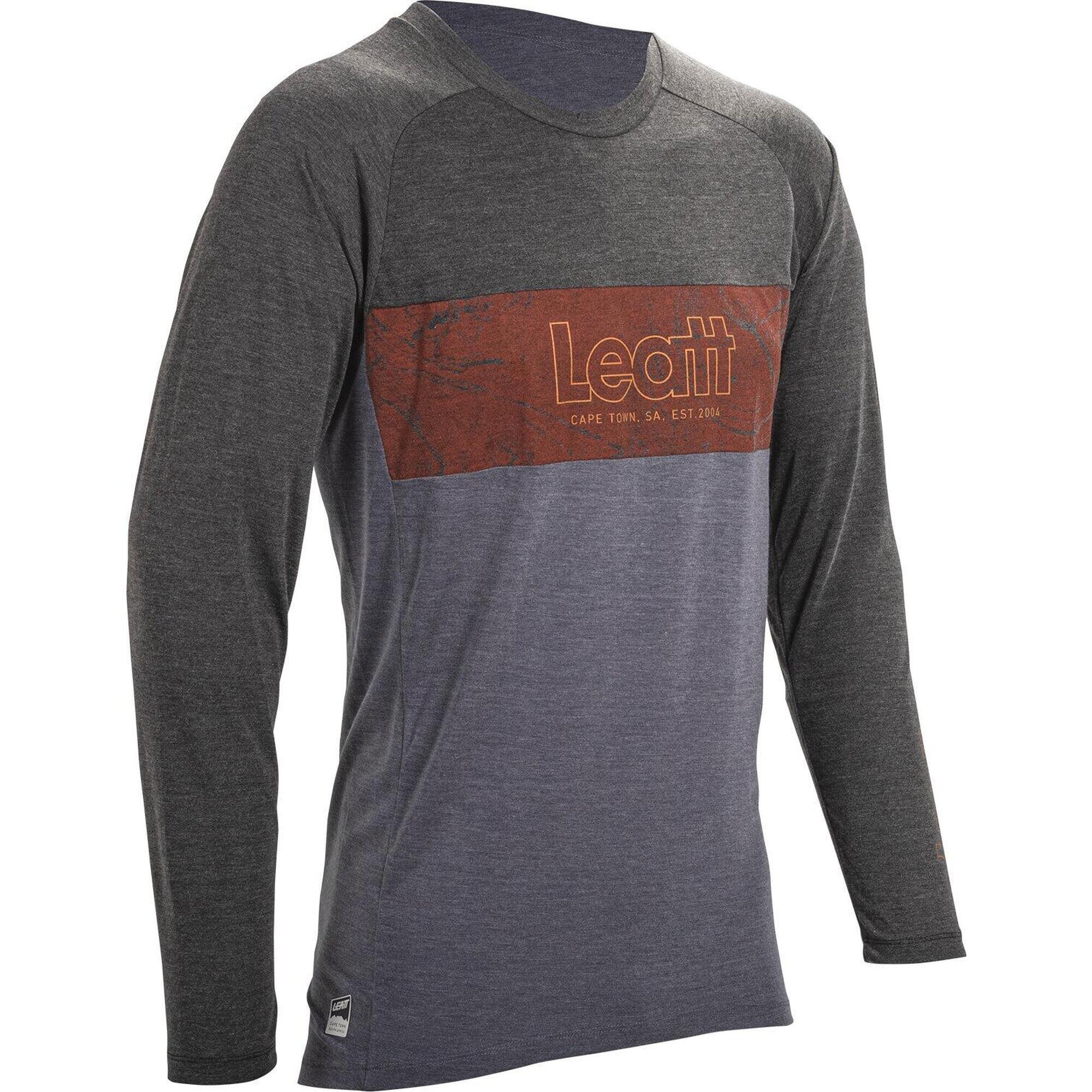 Leatt - Chemise Vtt Gravity 2.0 Respirante Et Élastique Noir Homme - T-shirt Manches Courtes - Noir - Decathlon