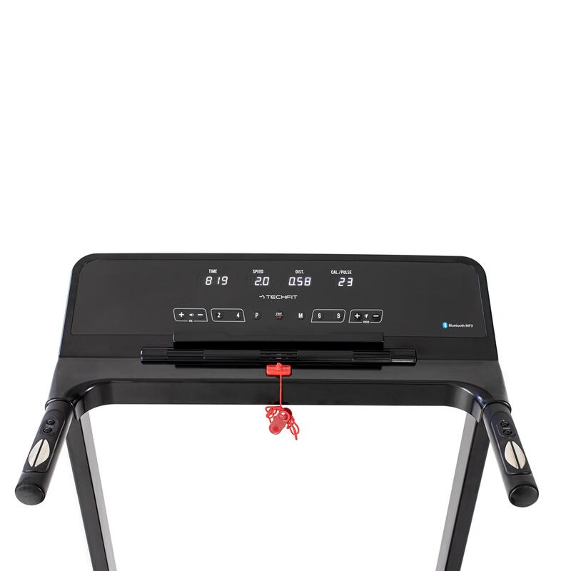 Banda de alergare TECHFIT SLIM, Motor 3 CP, Pliabila 100%, Bluetooth