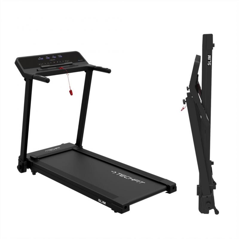 Banda de alergare TECHFIT SLIM, Motor 3 CP, Pliabila 100%, Bluetooth