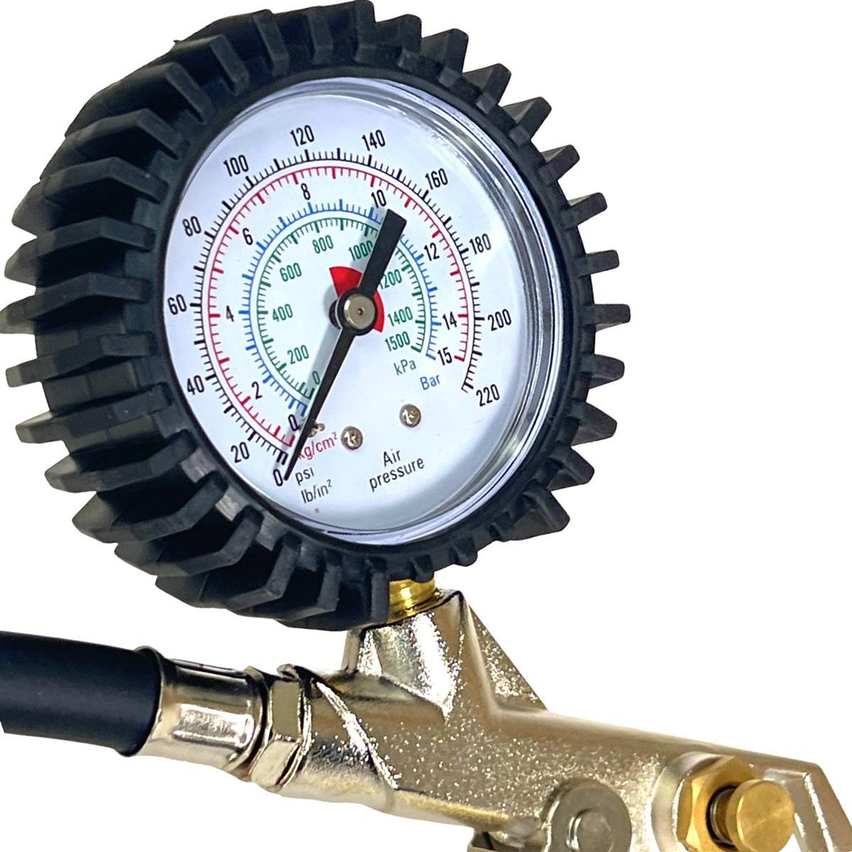 F26 Druckluft Kompressor Pistole + Schwalbe Clik Valve Tech Pumpenkopf SCV 4/7