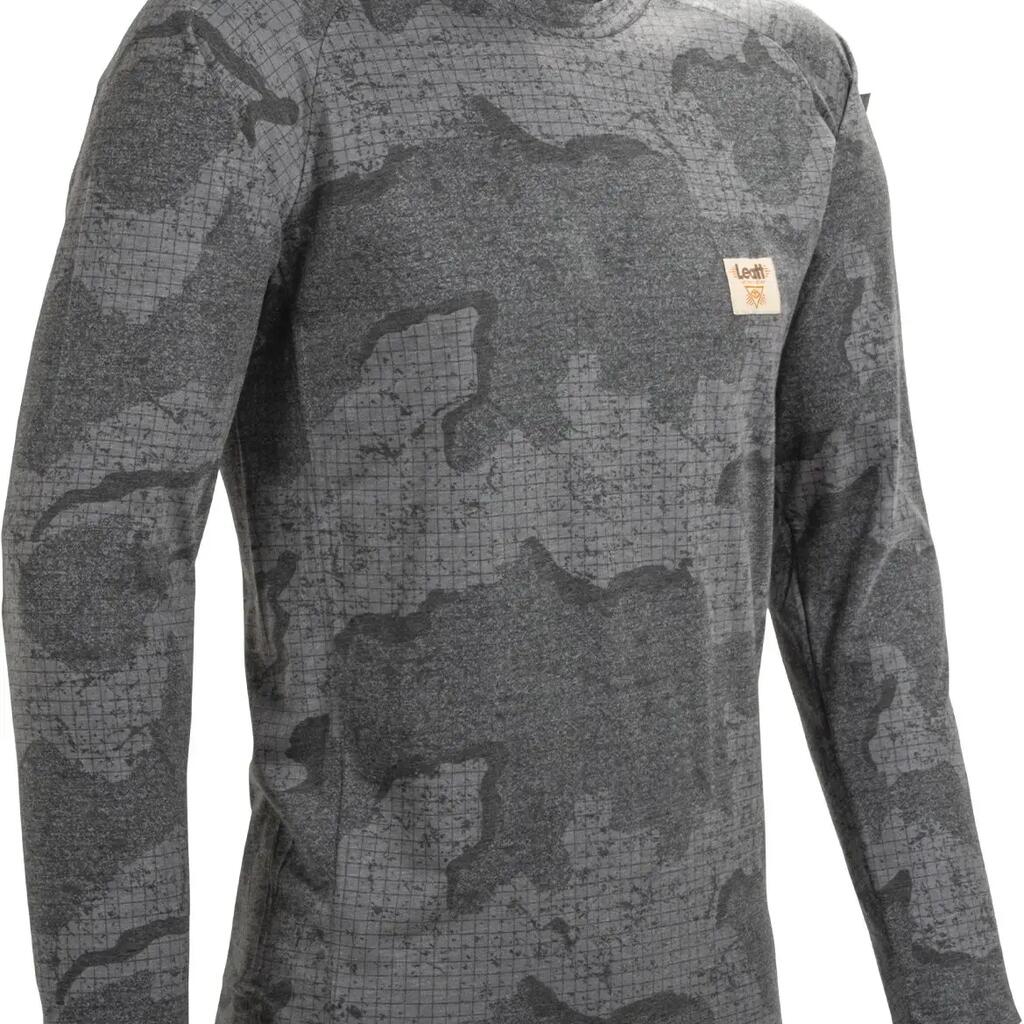 MTB Jersey Gravity 2.0 TENCEL™ long sleeve grey/red, stretch fit