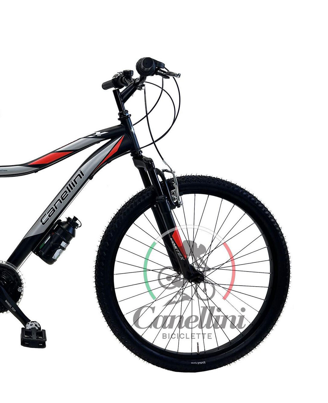 Bicicleta de criança BTT Canellini VORTEX  26" 18V - Preto/Vermelho 3/3
