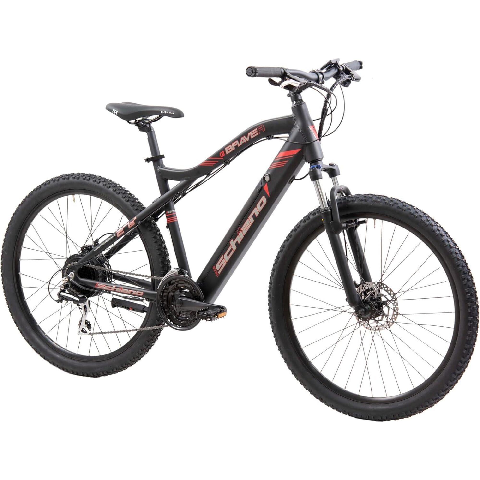 Rower elektryczny MTB ze wspomaganiem Braver 27.5 aluminiowa rama amortyzacja