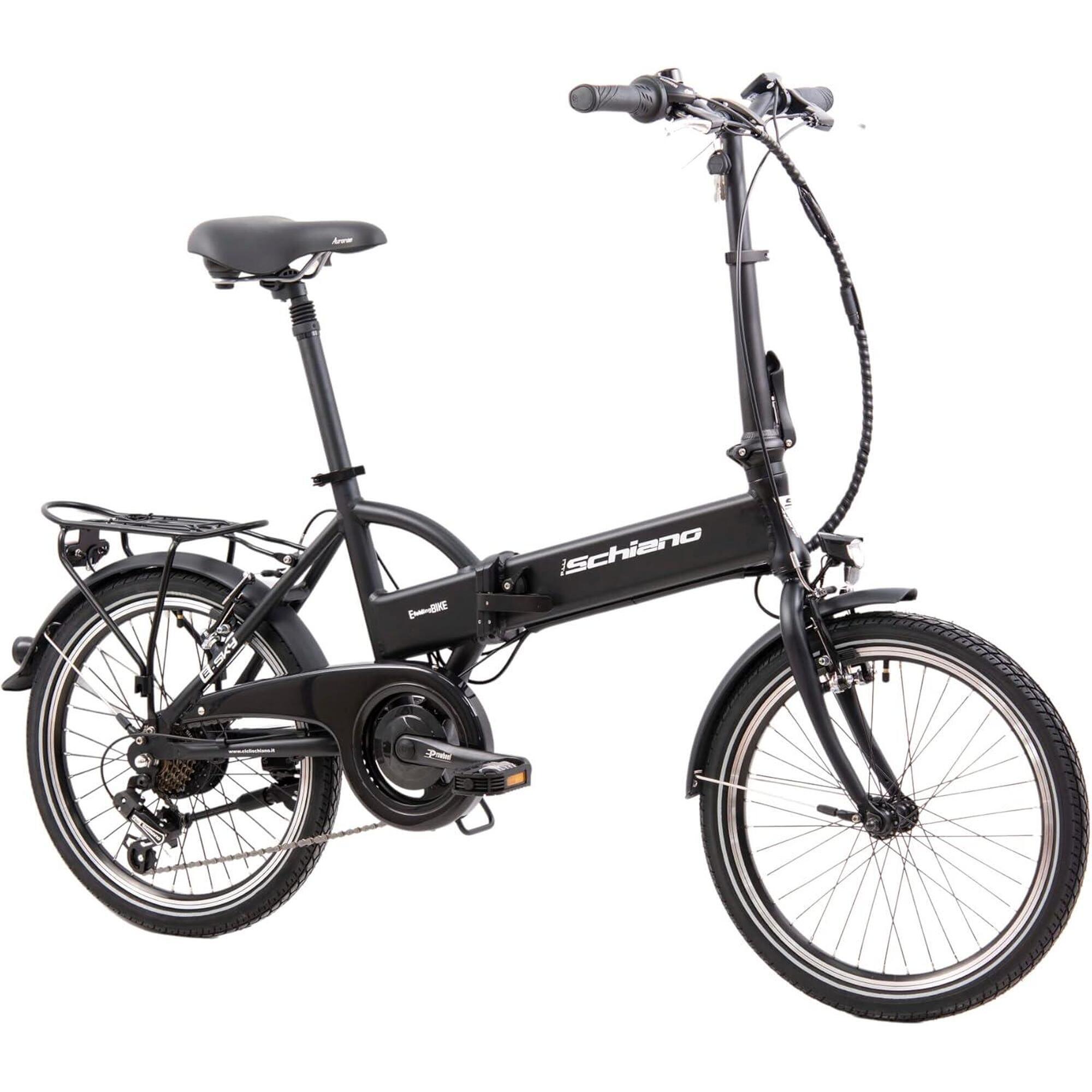 E-Bike dobrável E-Sky 20" para adulto, quadro em alumínio, garfo rígido