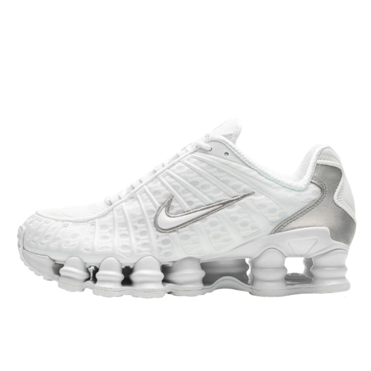 Nike - Chaussures  Shox Tl White Metallic Silver Orange - Baskets - Blanc - 39 - Decathlon
