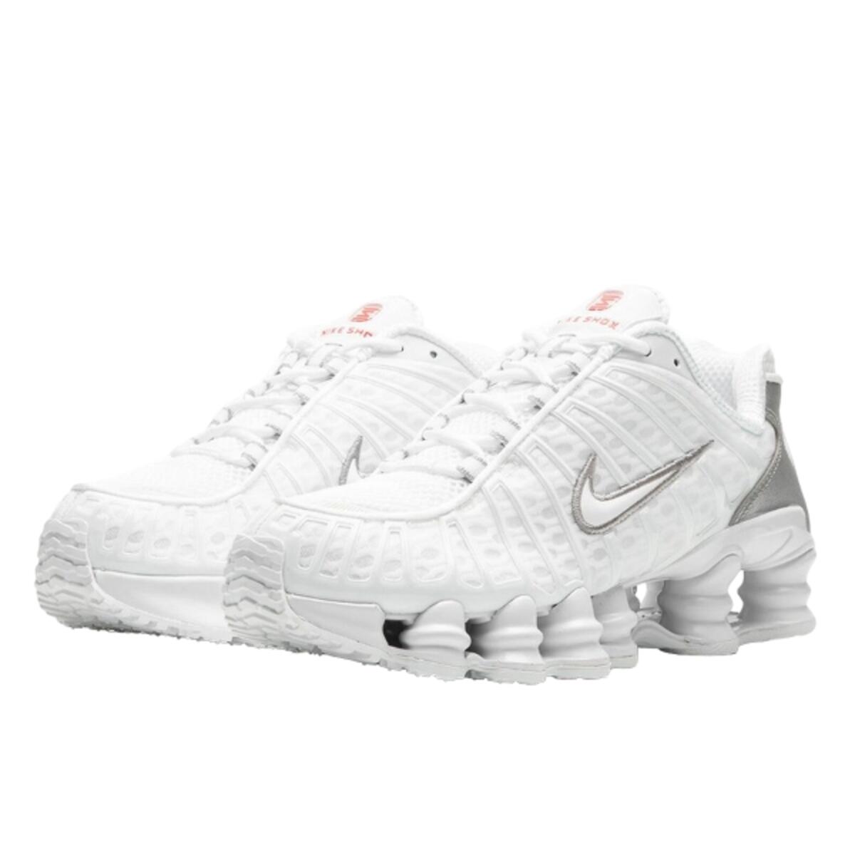 Chaussures  Shox TL White Metallic Silver Orange 2/5