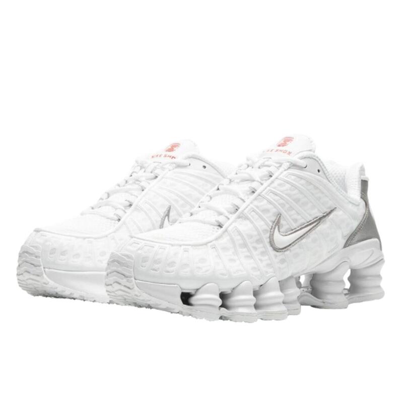 Shox TL White Metallic Silver Orange