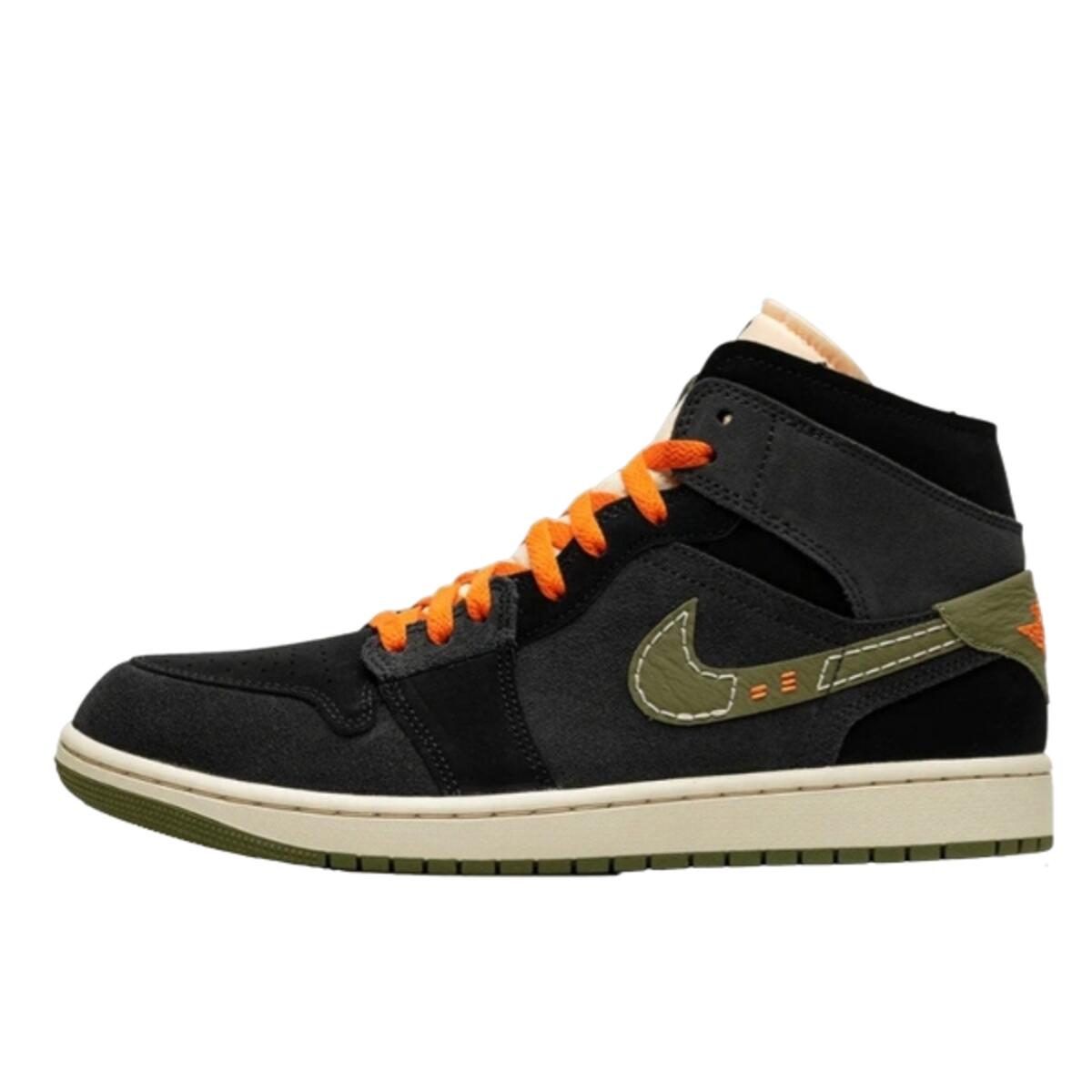 Jordan - Chaussures  1 Mid Se Craft Anthracite Light Olive - Baskets - Noir - 44 L - Decathlon