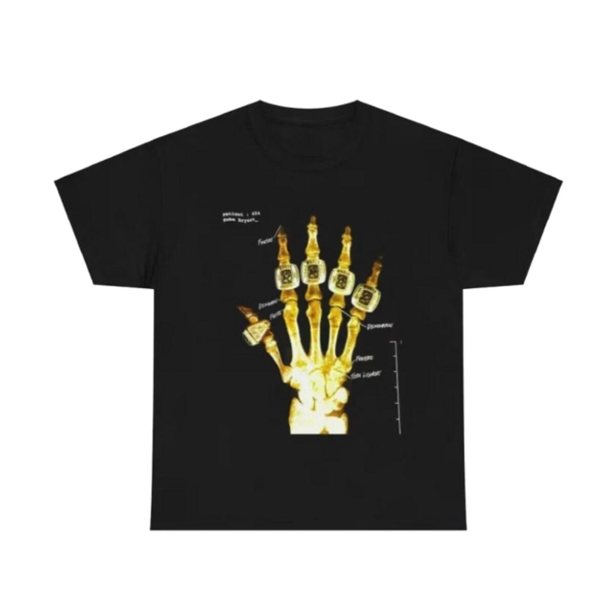 T-shirt  Kobe Bryant Broken Not Beaten Black 1/1