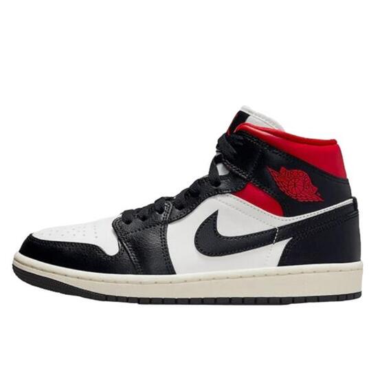 Zapatillas 1 Mid Black Gym Red