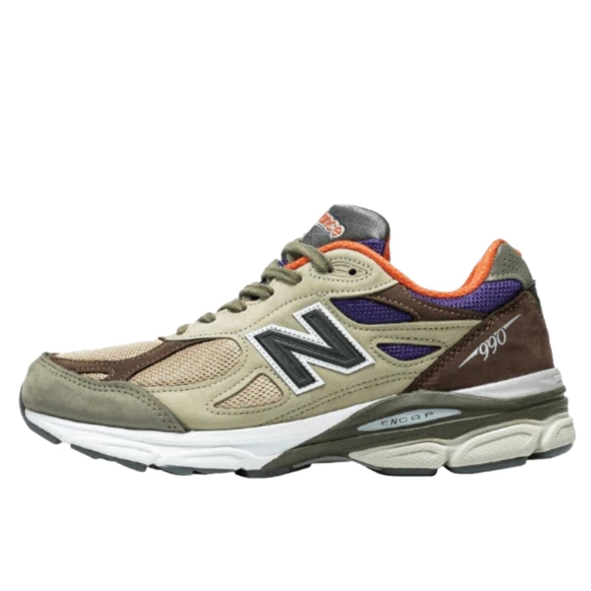 New Balance - Chaussures 990 V3 Miusa Tan Blue - Baskets - Vert - 37,5 - Decathlon
