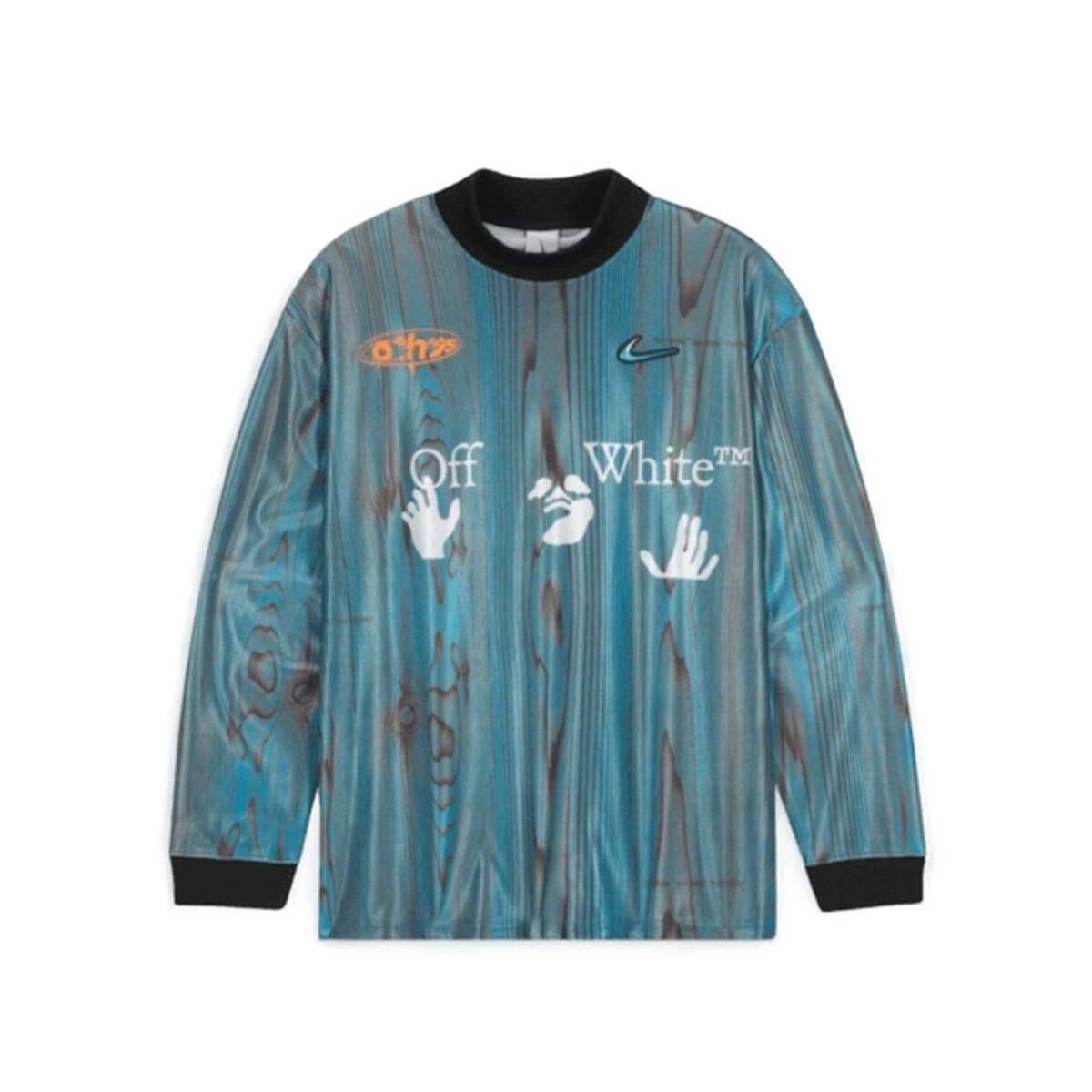 OFF-WHITE Soccer Jersey OFF-WHITE x Nike 001 Blue