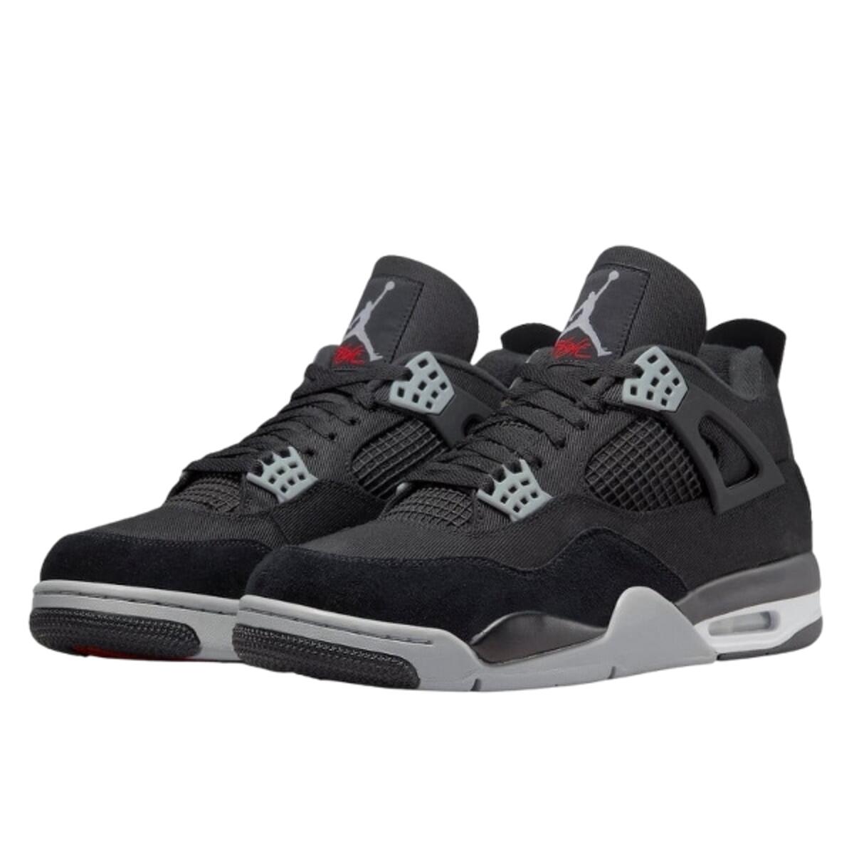 Chaussures  4 Retro SE Black Canvas 2/3