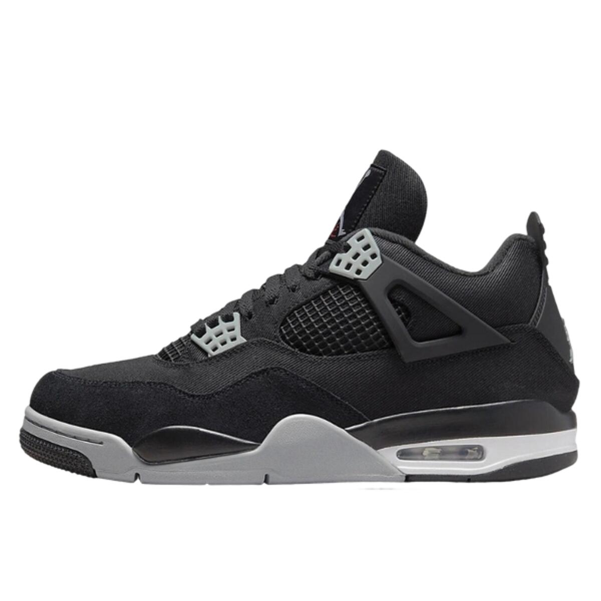 JORDAN Schuhe Air  4 Retro SE Black Canvas