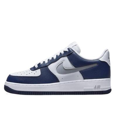 Schoenen air force 1 low white navy grey