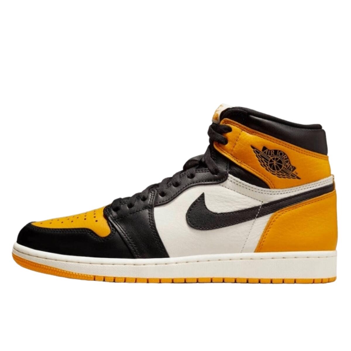 Jordan - Chaussures  1 Retro High Og Taxi Yellow Toe - Baskets - Blanc - 38 S - Decathlon