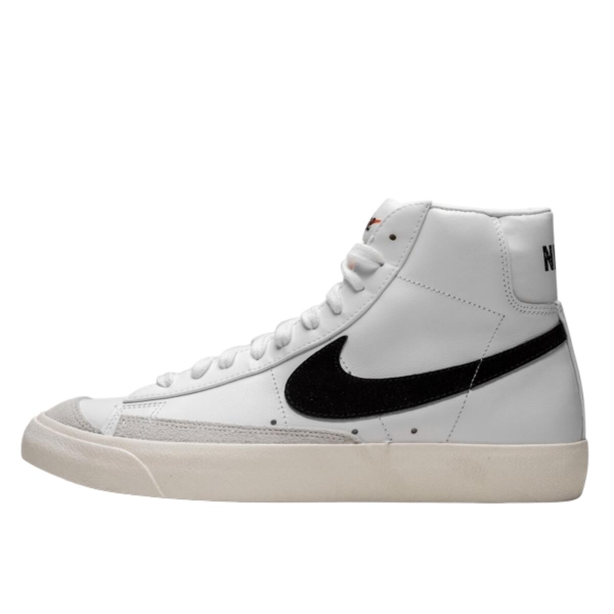 Nike - Chaussures  Blazer Mid '77 Vintage White Black - Chaussures De Sport - Blanc|noir - 44,5 - Decathlon
