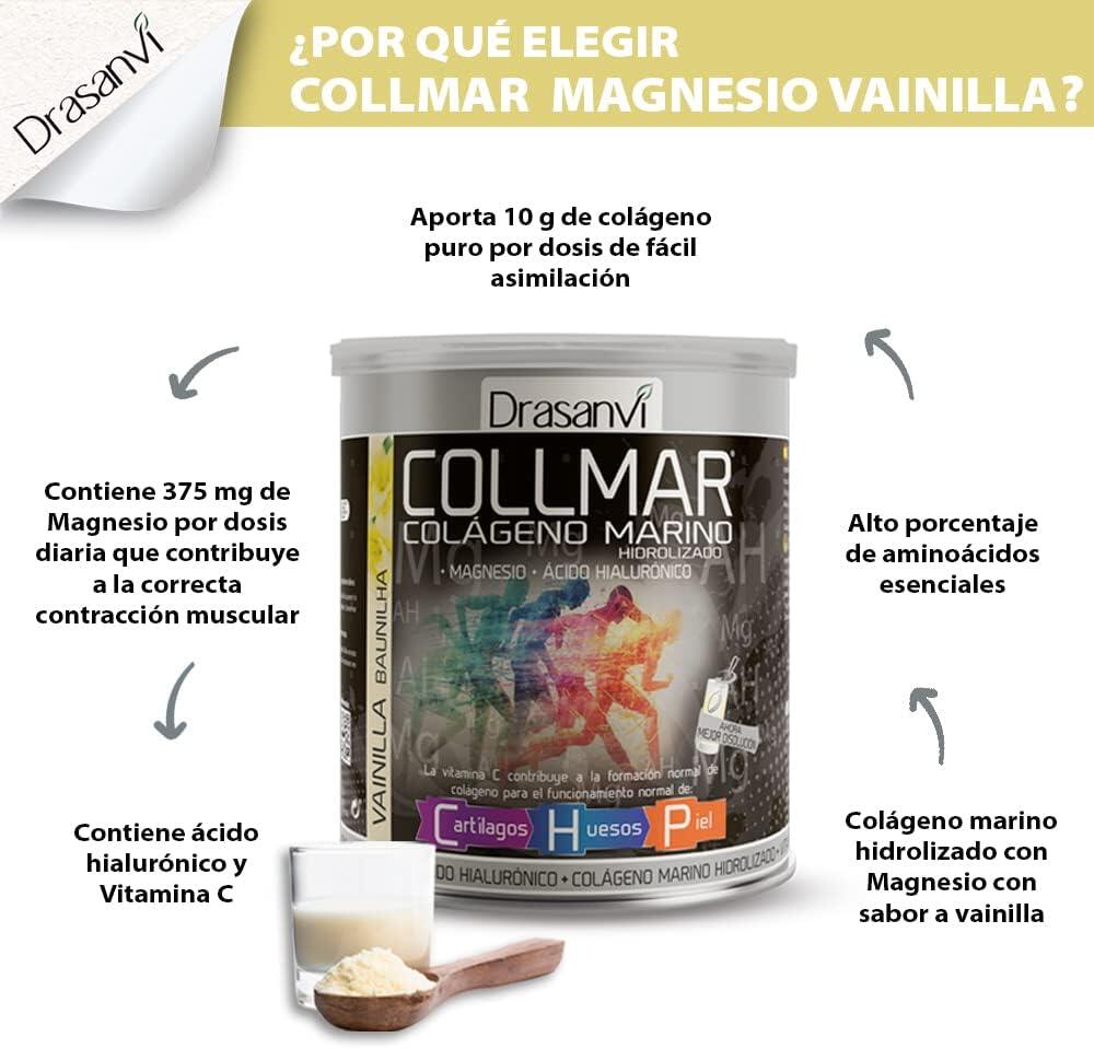 Drasanvi Collmar Colágeno Magnesio + Ácido Hialurónico 300 gr -  Sabor: Limón 4/7