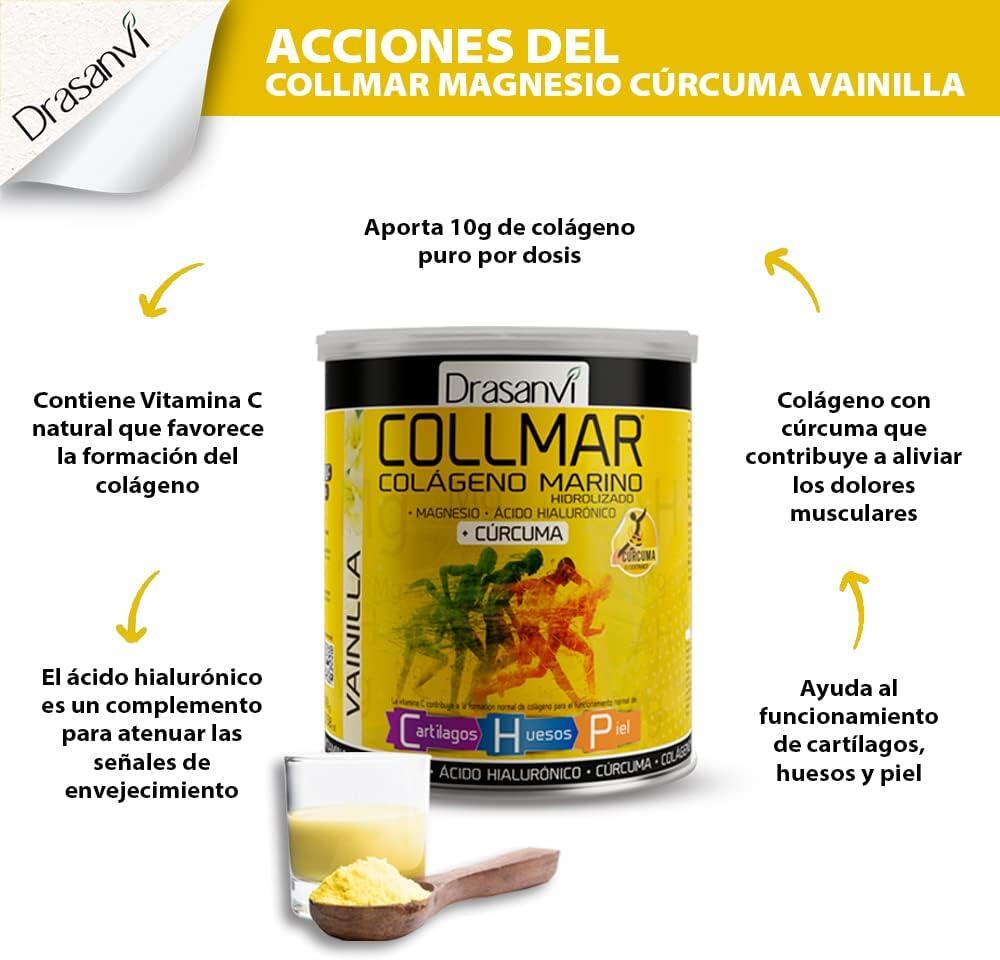 Drasanvi Collmar Colágeno Magnesio + Ácido Hialurónico + Cúrcuma  300 gr -  Sabo 7/7