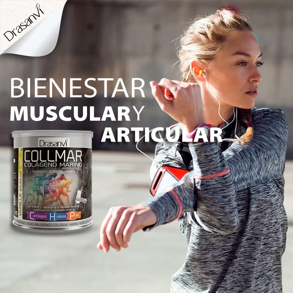 Drasanvi Collmar Colágeno Magnesio + Ácido Hialurónico 300 gr -  Sabor: Vainilla 5/6
