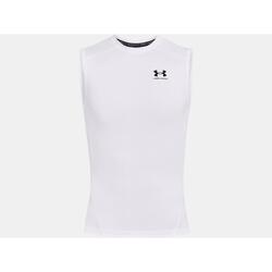 Maillot de compression sans manche Under Armour Blanc pour homme