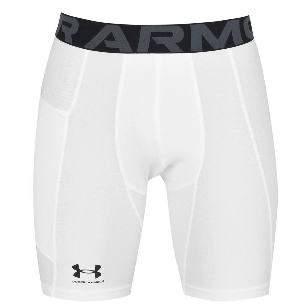 Short de compression Under Armour Heatgear Blanc