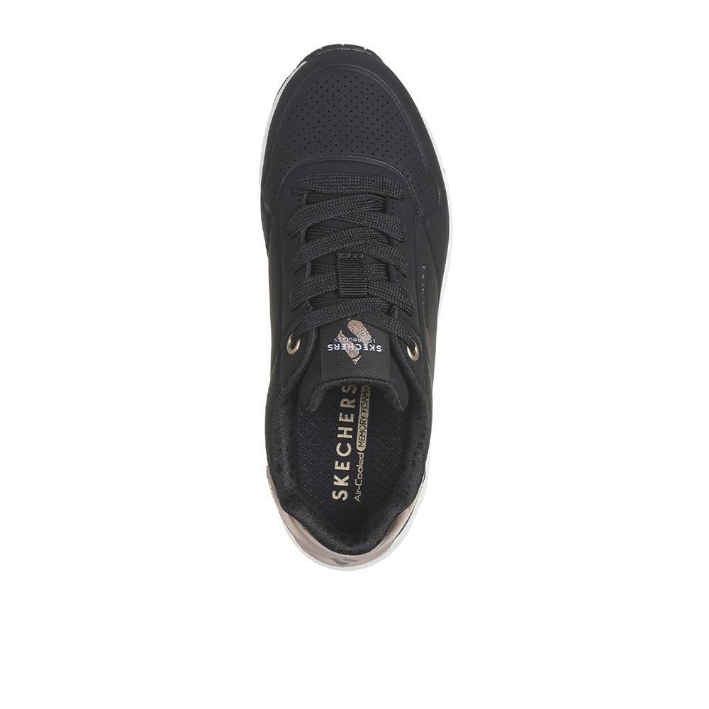 Zapatillas Skechers Niña Uno Gen1 - Shimmer Away Negras 3/5