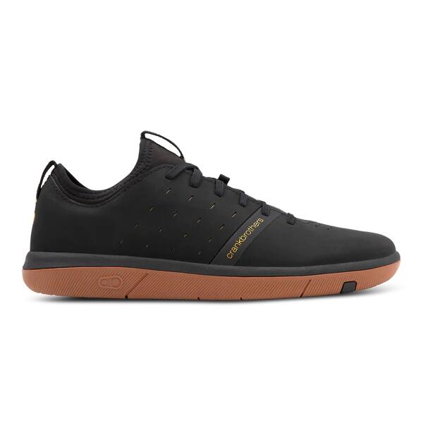 Crank Brothers Shoes Stamp Street Fabio Black/Gold Flat