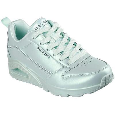 Sneakers skechers uno - galactic gal. blauw. dames