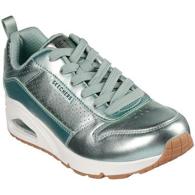 Sneakers skechers uno - metallixs. groen. dames