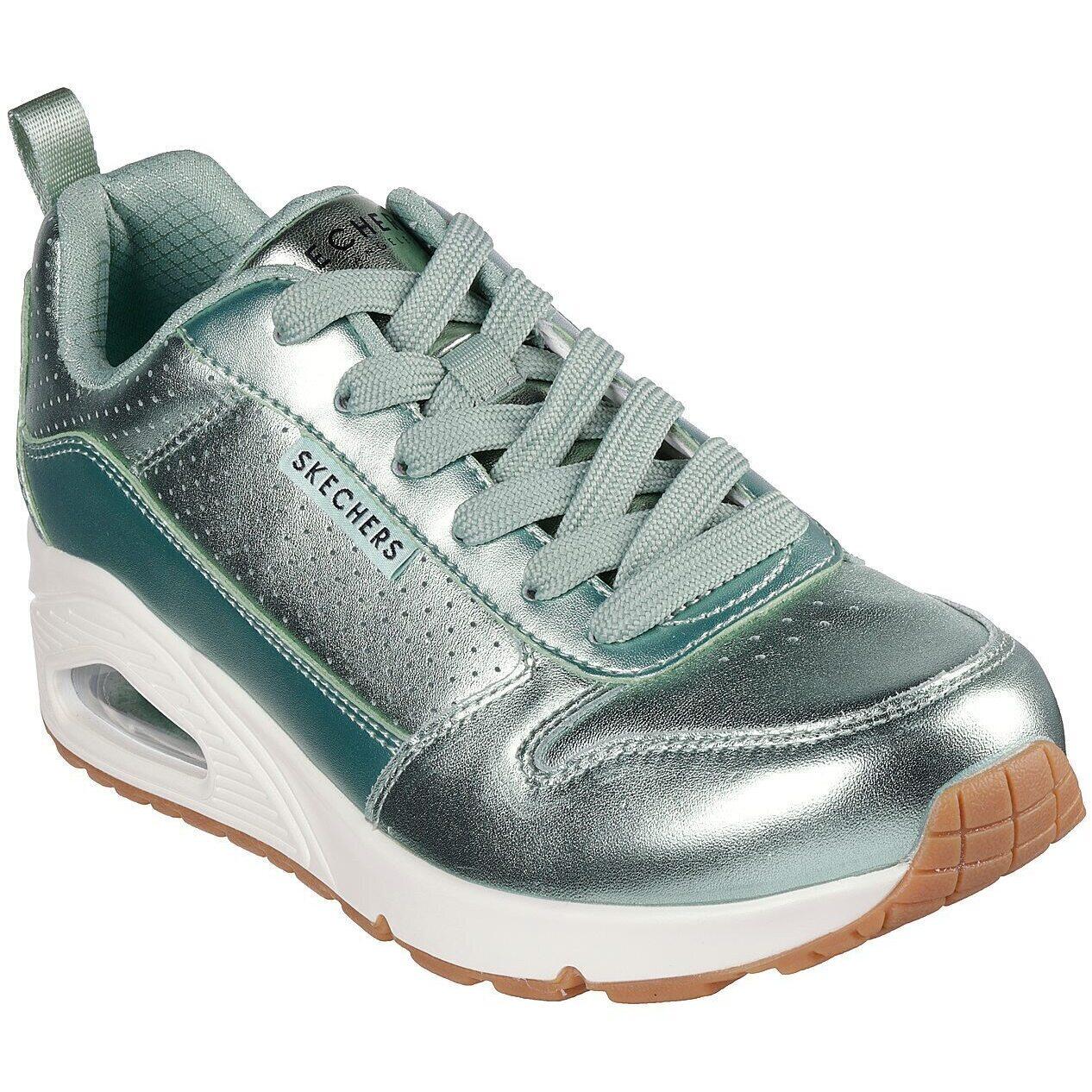 Skechers - Baskets Skechers Uno - Metallixs, Vert, Femmes - Baskets - Vert - 36 - Decathlon
