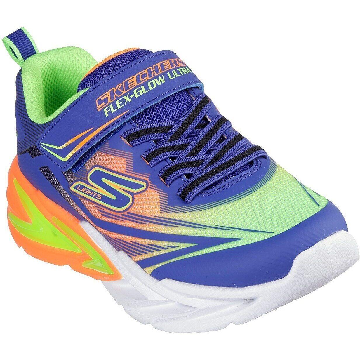Skechers - Baskets Skechers Flex-glow Ultra, Bleu, Enfants - Chaussures De Sport - Bleu|multicolore - 35 - Decathlon
