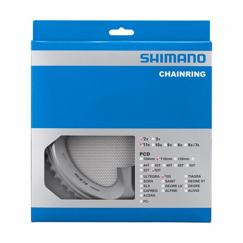 Plateau Sugino SS130P-53 53 Dents - 130 BCD, 5 Trous, Argent - Pour Piste - Occasion