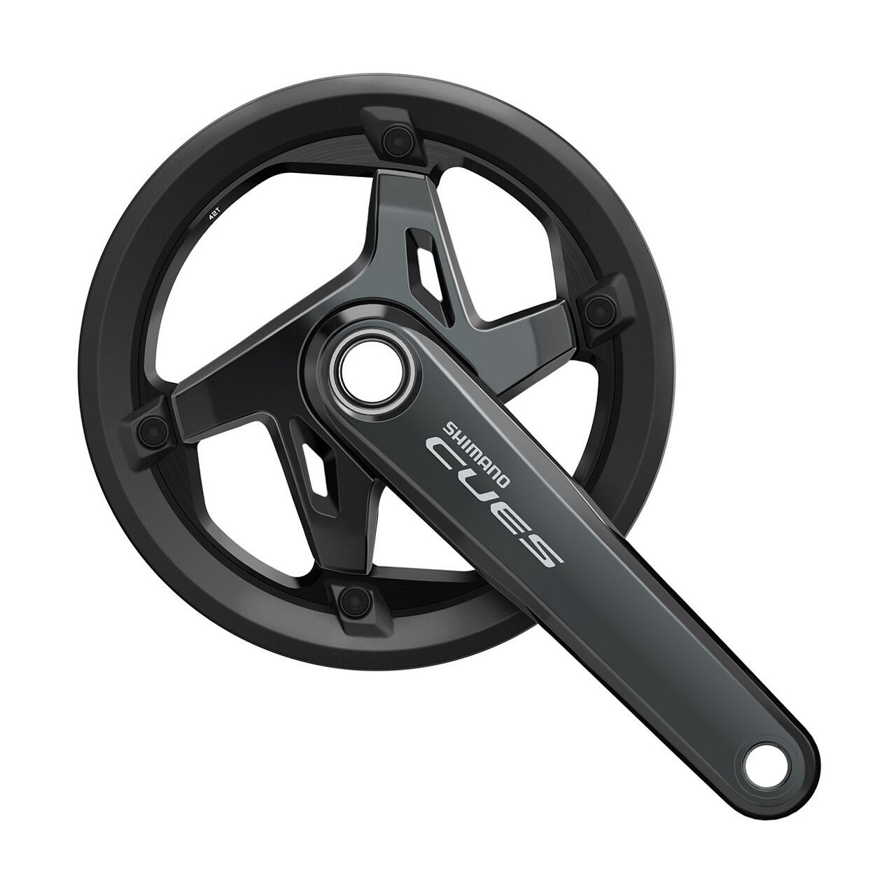 Pedaleira Shimano Cues FC-U8000-1 42T 9/10/11S Preto 2/3