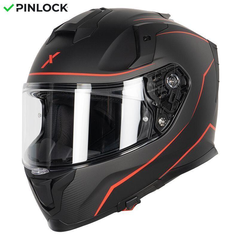 MOTOBLOUZ Casque Intégral MIRAGE BLACK/RED Black/Grey/Red | ECE 22.06