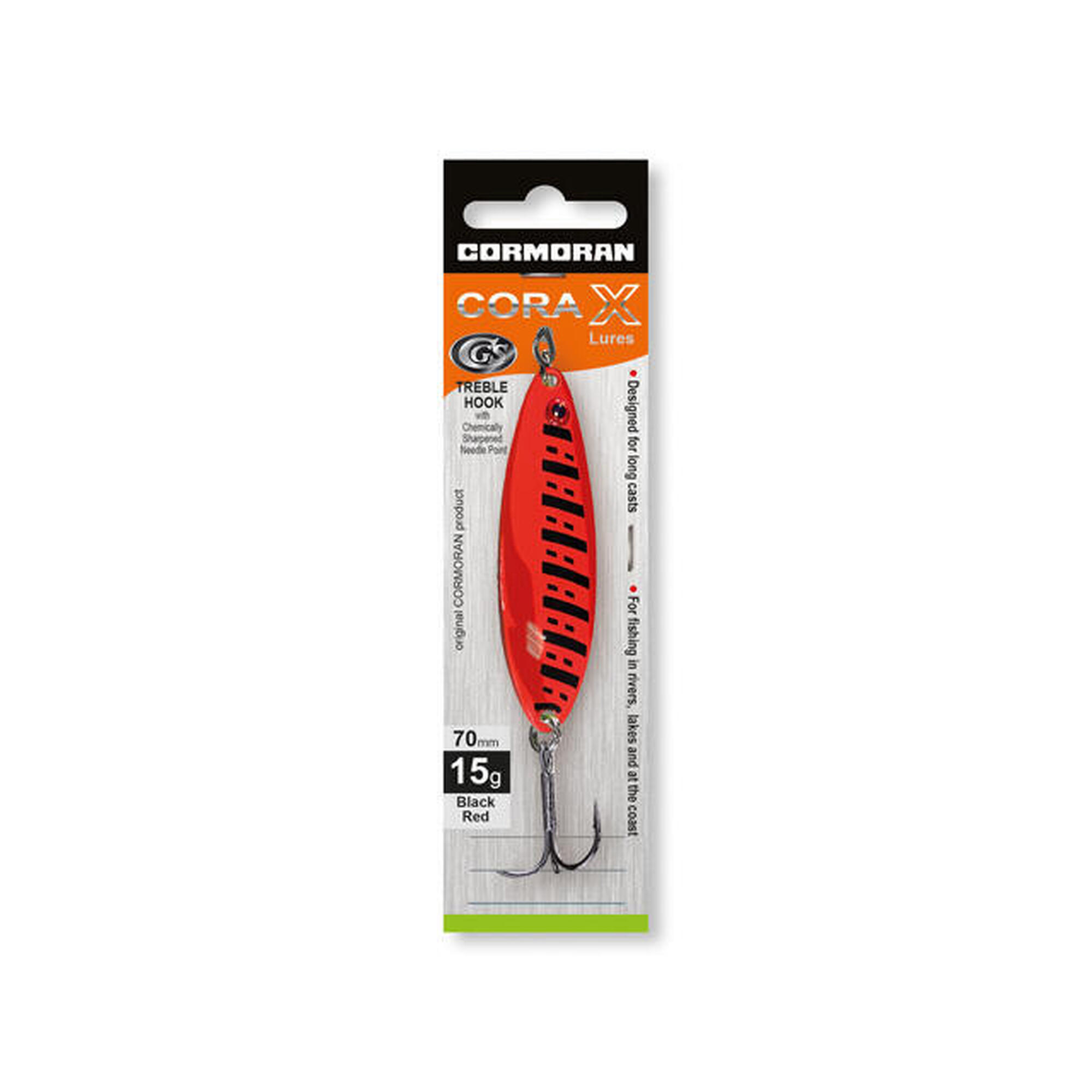OSCILANTA CORMORAN CORA X 70MM/15G BLACK/RED