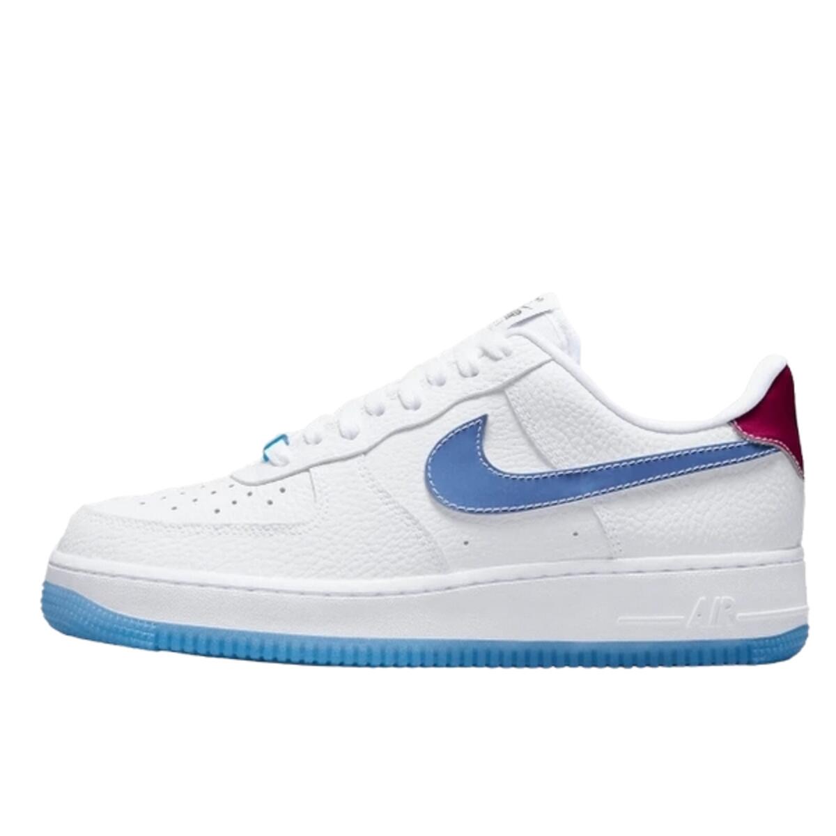 Nike - Chaussures Air Force 1 Low '07 Lx Uv Reactive Swoosh - Baskets - Blanc - 37,5 - Decathlon