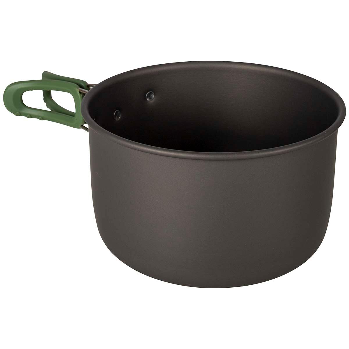 Camping kookset Explorer 3-delig kookgerei pan stapelbaar aluminium 6/7