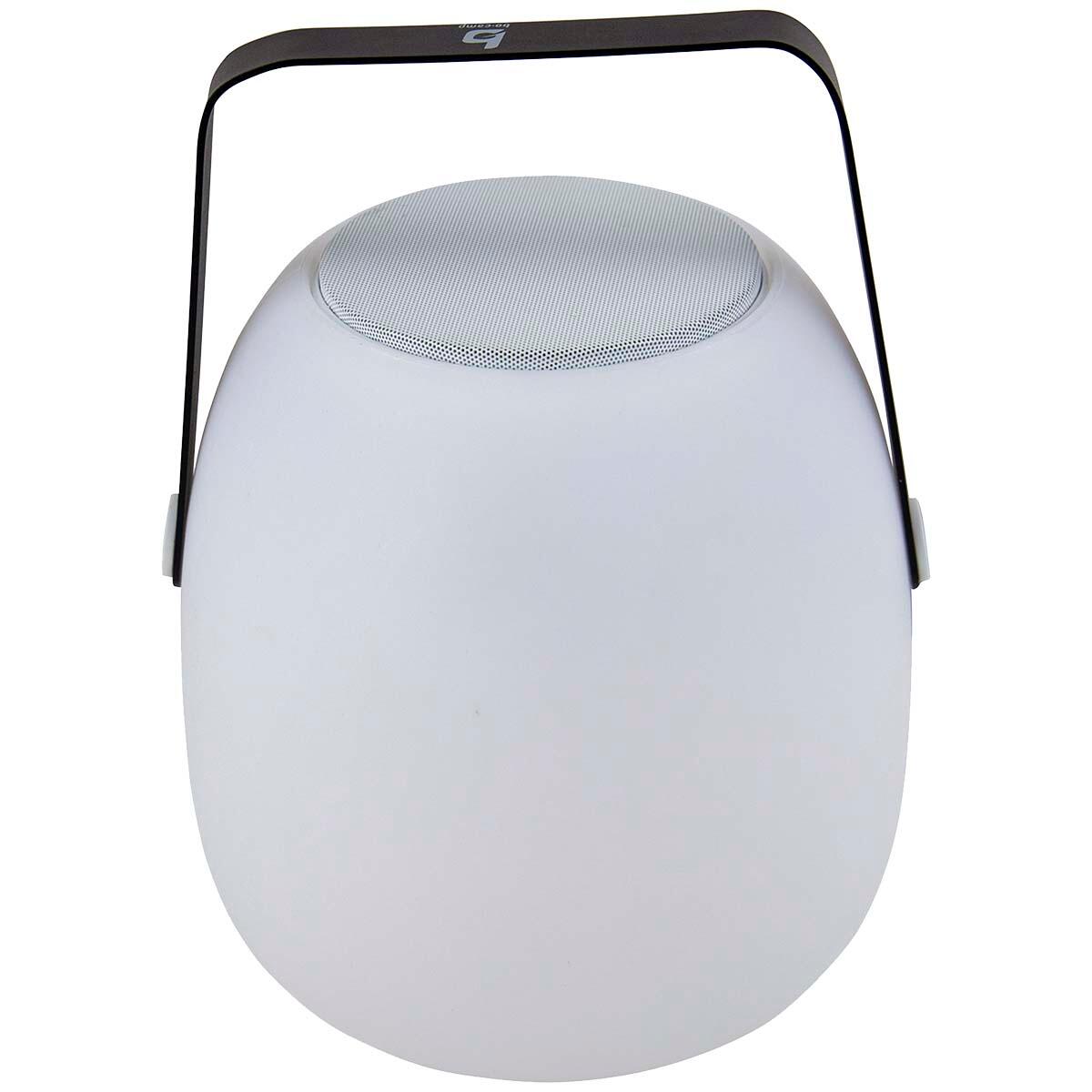 Bo-Camp Tafellamp met Bluetooth speaker Wade LED wit en zwart 6/7
