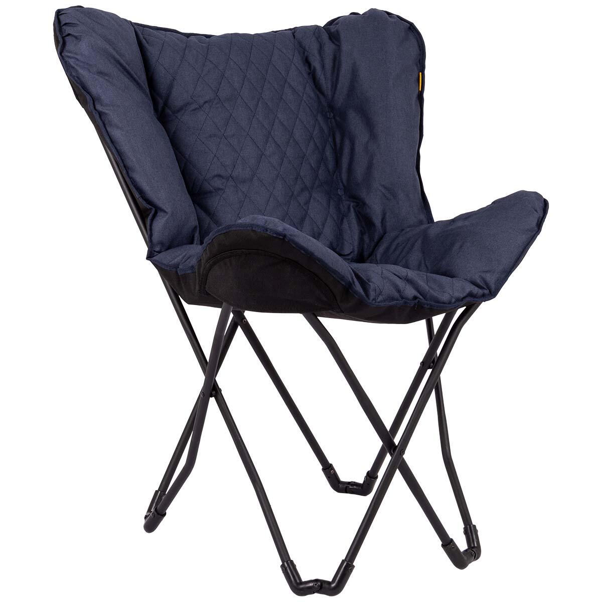 BO-CAMP Bo-Camp Industrial collection Vlinderstoel Himrod Cationic Blauw