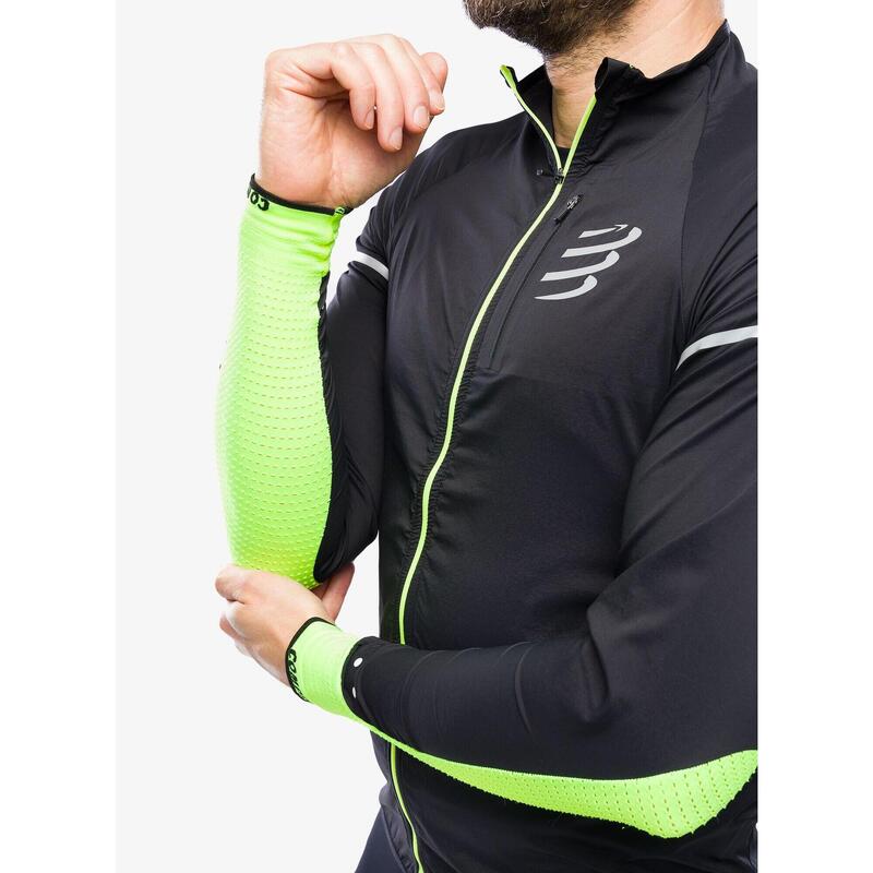 Kurtka przeciwwiatrowa męska Compressport Hurricane Windproof Jacket Flash